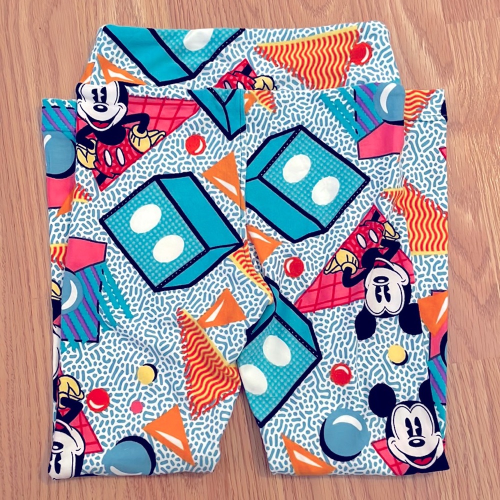 Disney LULAROE S/M Mickey Leggings Never Worn
